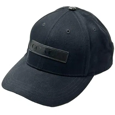 Pre-owned Coach Cotton Baseball Cap () In Black