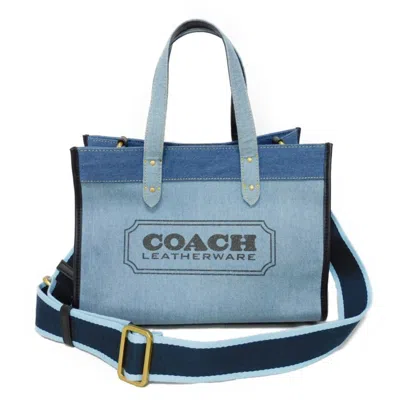 Pre-owned Coach Cotton Leather Shoulder Bag Tote Bag ()