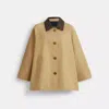 Coach Swingmantel Aus Baumwolle In Beige