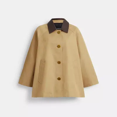 Coach Swingmantel Aus Baumwolle In Beige