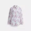 Coach Cotton Voile Shirt In Purple
