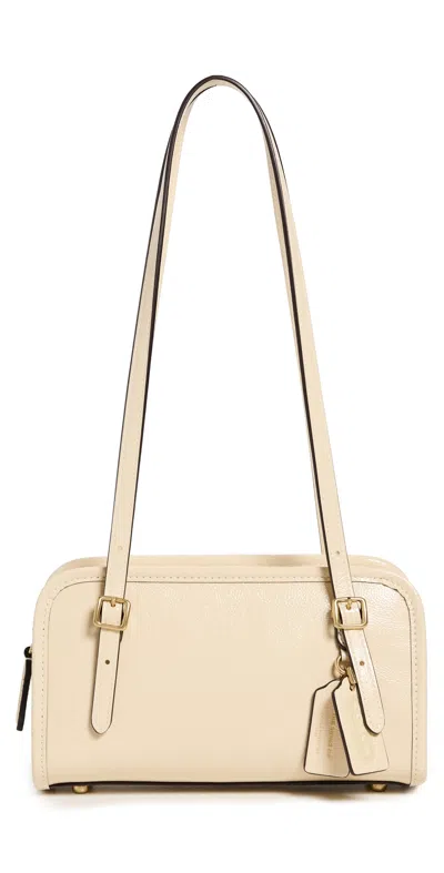 Coach Crinkle Patent Leather Swing Zip Bag 20 B4/moonlight