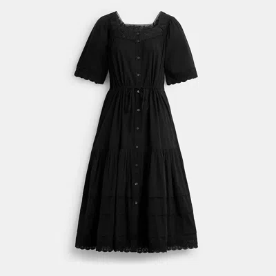 Coach Crochet Trim Dress