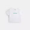 Coach Cropped T Shirt With Topia Logo In White