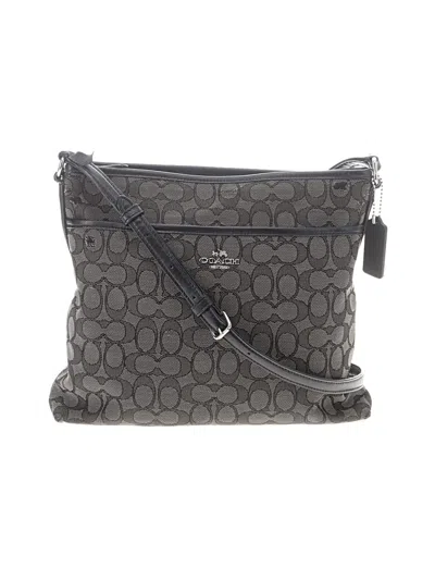 Pre-owned Coach Crossbody Bag In Gray