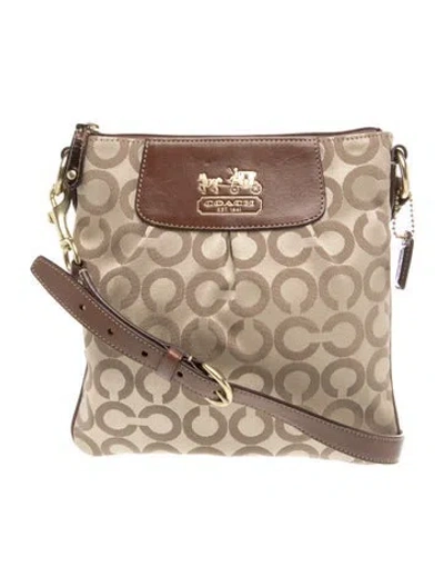 Pre-owned Coach Crossbody Bag In Neutral