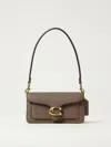 Coach Polished Pebble Leather Tabby Shoulder B In Sand