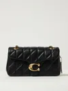 Coach Quilted Tabby Shoulder Bag 26 With Chain Handbags Black In Black
