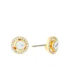 Coach Crystal Earrings In White