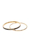 Coach Enamelled Bangles In Gold