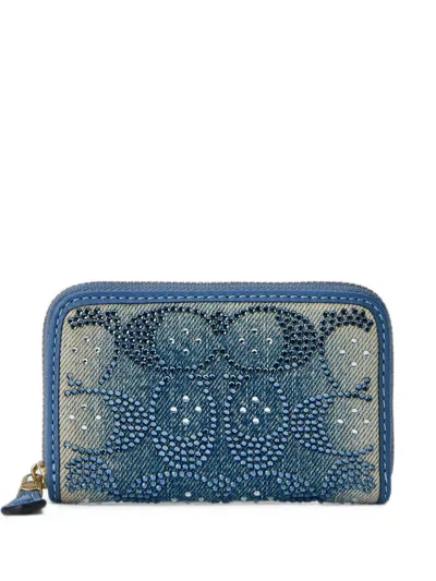 COACH CRYSTAL-EMBELLISHED WALLET