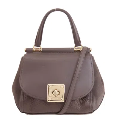 Pre-owned Coach Dark Brown Leather Shoulder Bag ()