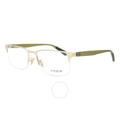 Coach Demo Rectangular Men's Eyeglasses Hc5158 9005 54 In Yellow