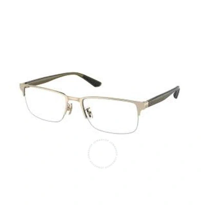 Coach Demo Rectangular Men's Eyeglasses Hc5158 9005 56 In Gold