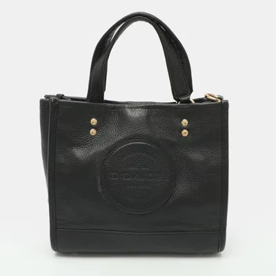 Pre-owned Coach Dempsey Black Leather Tote