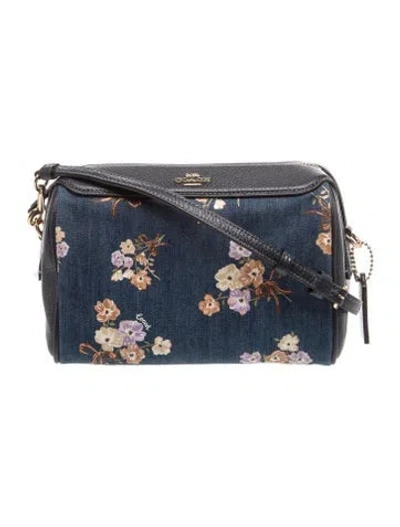 Pre-owned Coach Denim Crossbody Bag In Blue
