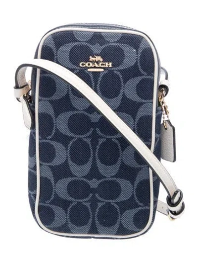Pre-owned Coach Denim Crossbody Bag In Blue