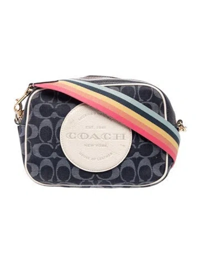 Pre-owned Coach Denim Crossbody Bag In Blue