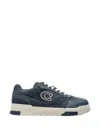 Coach Denim-effect Logo-patch Sneakers In Multi