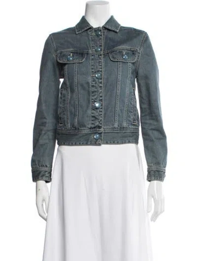 Pre-owned Coach Denim Jacket In Blue