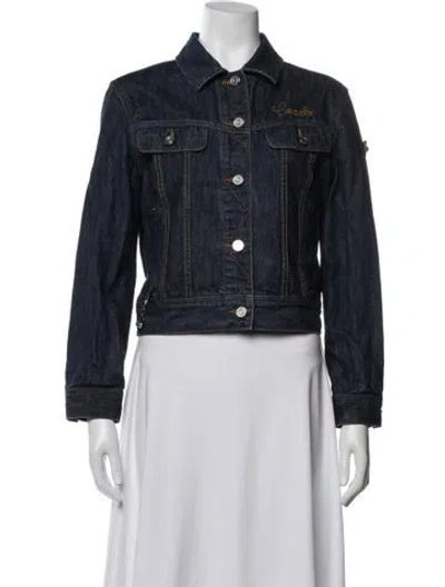 Pre-owned Coach Denim Jacket In Blue