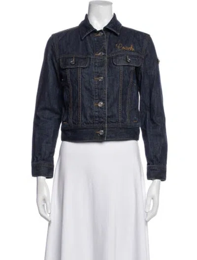 Pre-owned Coach Denim Jacket In Blue