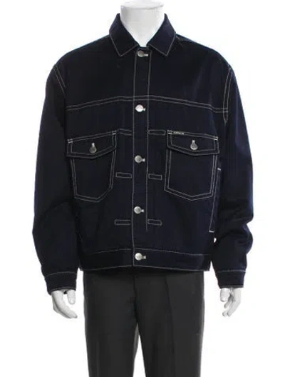 Pre-owned Coach Denim Jacket In Gray