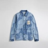 Coach Denim Jacket In Wavy Wash In Denim Multi
