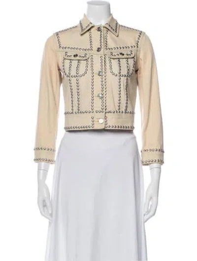 Pre-owned Coach Denim Jacket In Neutral