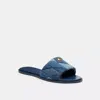 Coach Holly Slides In Denim Multi
