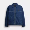 Coach Denim Work Jacket In Blue
