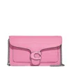 Coach Tabby 20 Logo Plaque Quilted Shoulder Bag In Pink