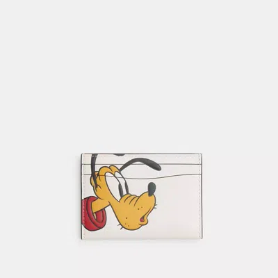 Coach Disney X  Essential Card Case With Pluto In Multi