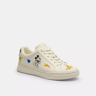Coach Disney X  High Line Sneaker With Sticker Print In Neutral