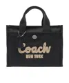 Coach Borsa Shopping Cargo 20 In Tela Nera Donna In Black