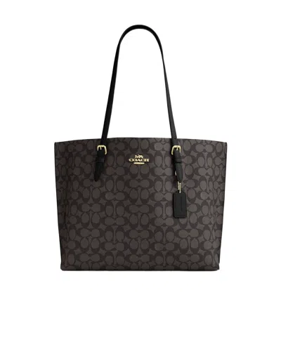 Coach Double Handle Shoulder Bag In Black