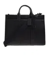 Coach Double Handle Shoulder Bag In Black