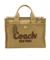 Coach Cargo Logo-embroidered Canvas Tote In Green