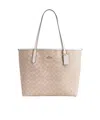 Coach Double Handle Tote Bag In Brown