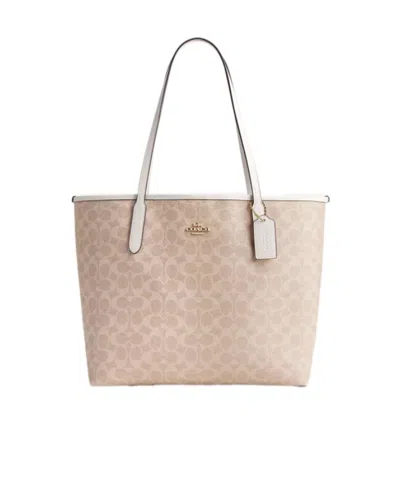 Coach Double Handle Tote Bag In Brown