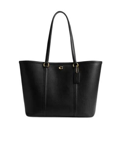 Coach Double-handled Handbag In Black