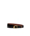 Coach Double-sided Belt In Black