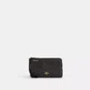 Coach Double Zip Wallet In Signature Canvas In Beige