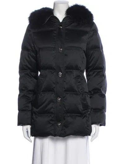Pre-owned Coach Down Coat In Black
