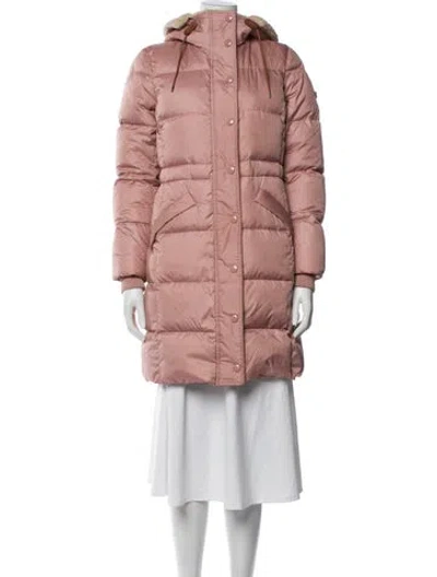 Pre-owned Coach Down Coat In Pink