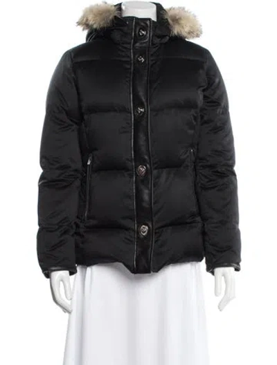 Pre-owned Coach Down Jacket In Black