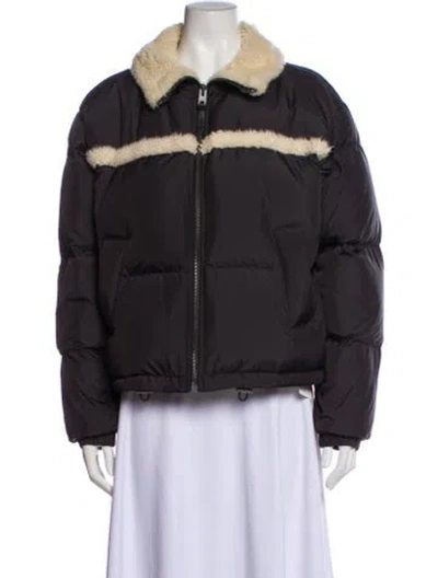 Pre-owned Coach Down Jacket In Gray