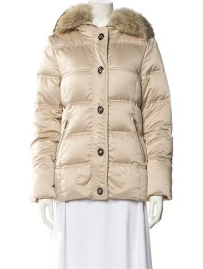 Pre-owned Coach Down Jacket In Neutral