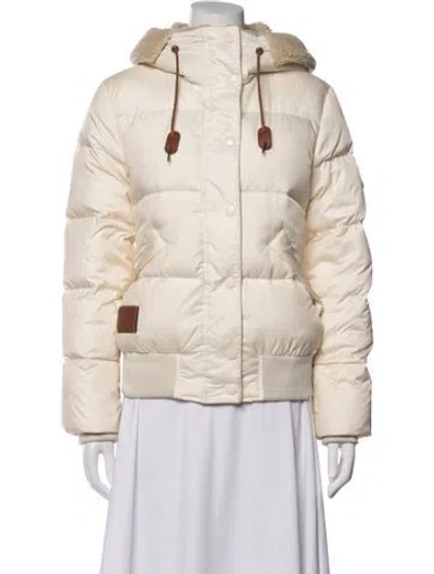 Pre-owned Coach Down Jacket In Neutrals