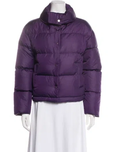 Pre-owned Coach Down Jacket In Purple